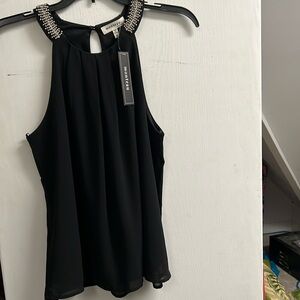 monteau beaded halter top nwt